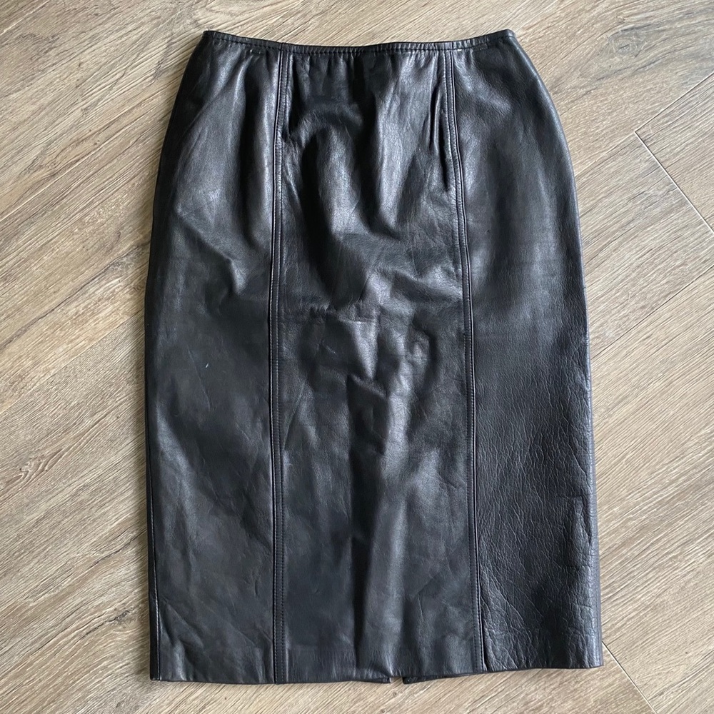 Vintage leather skirt